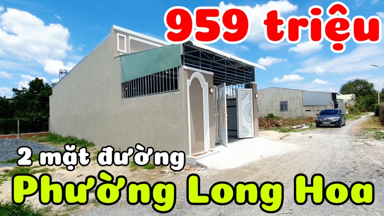 Nhà mới 959 triệu ở phường Long Hoa Tây Ninh cách đường nhựa lớn 150m 2 mặt đường trước sau