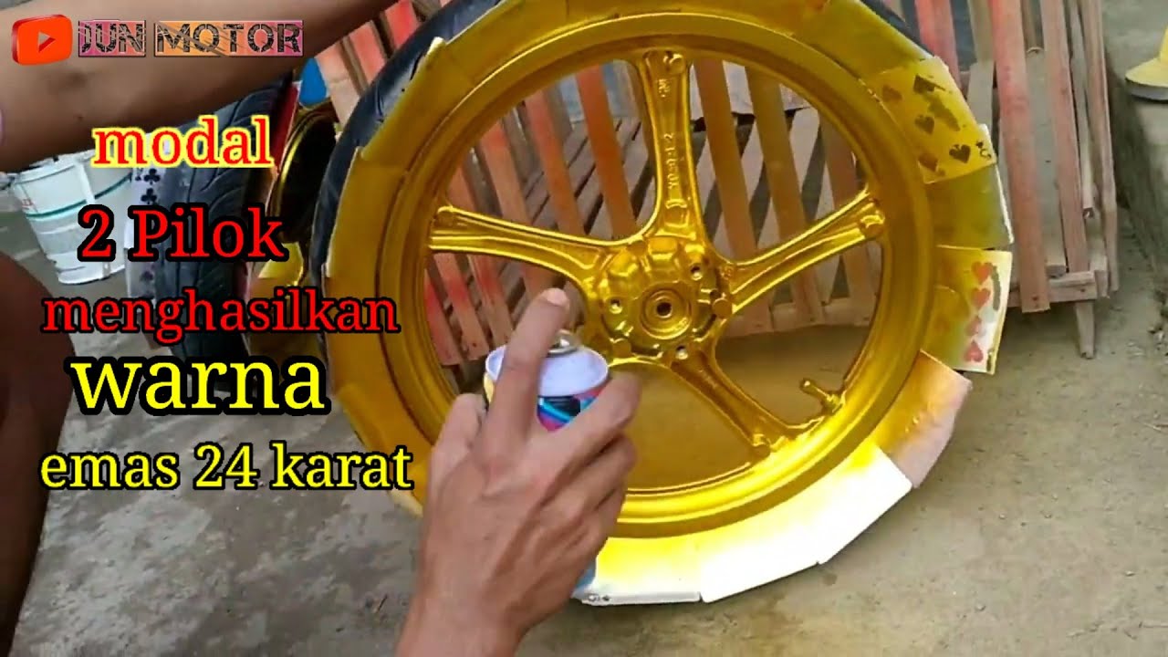 Cara cat vleg warna gold seperti emas 24 karat