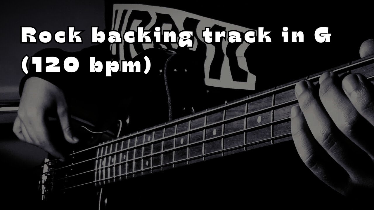 Rock backing track in Sol maggiore (120 bpm)