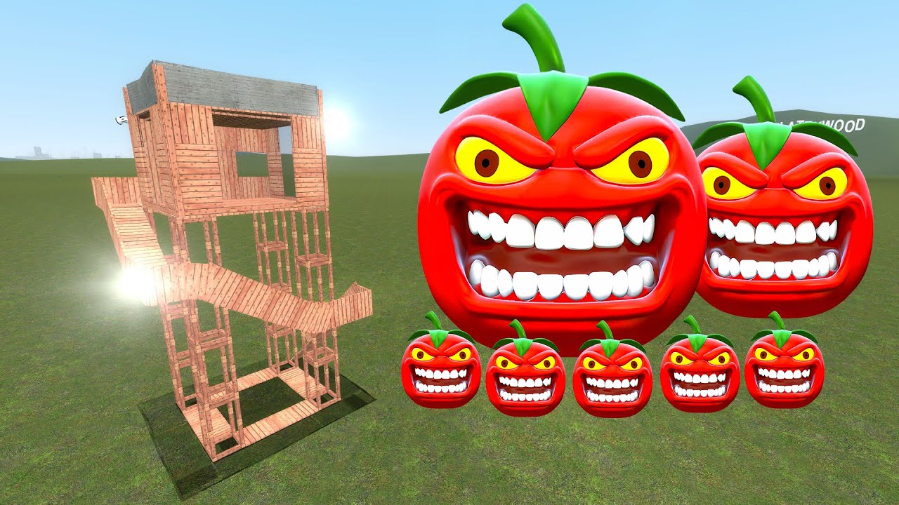 I FOUND THE PSYCHO TOMATO FAMILY, In Garry's Mod