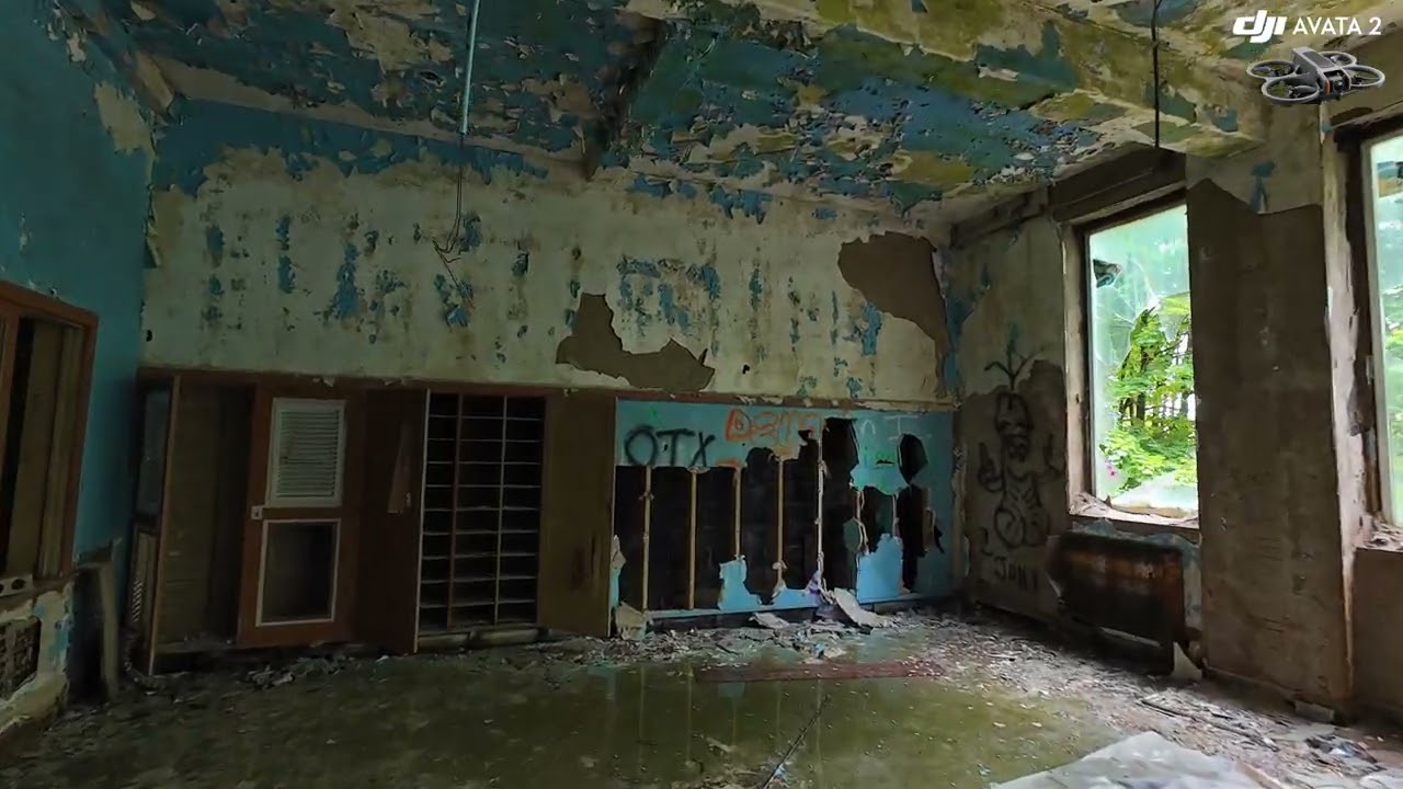 DJI Avata 2 in Mahanoy City Abandoned School