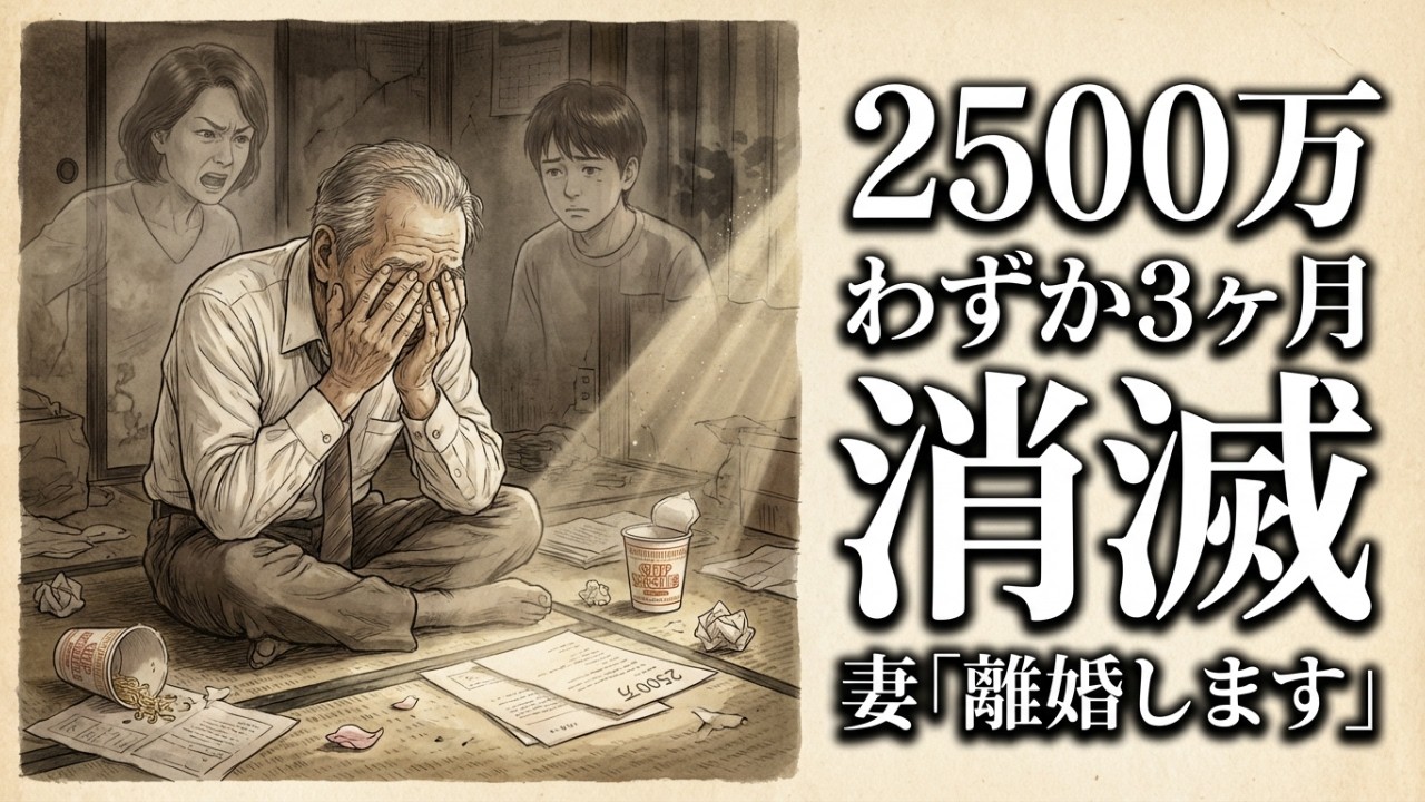 【老後破産】68歳元銀行支店長の退職金2500万→3ヶ月で消滅…「月利1%」の罠にハマった末路。妻「離婚してください」
