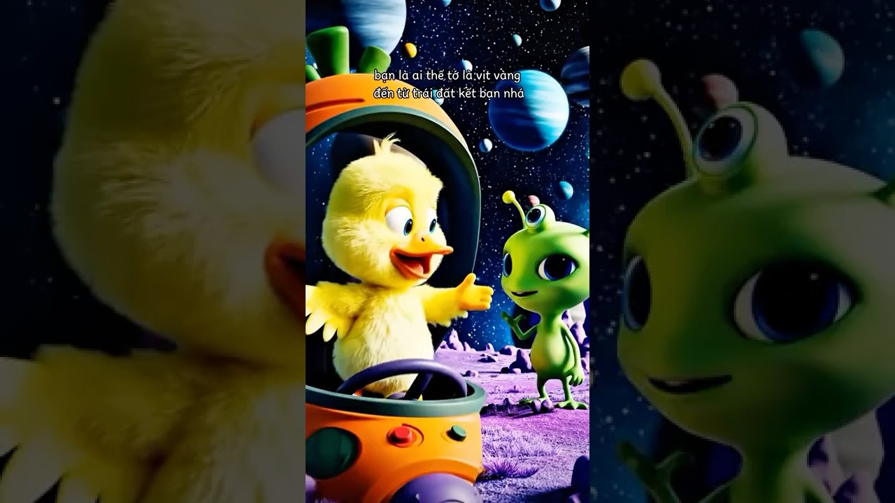 Vịt Con Bay Vào Vũ Trụ 🚀 Gặp Người Ngoài Hành Tinh 👽 Hoạt Hình 3D 