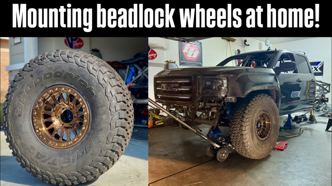 My GMC prerunner build gets 40&rsquo; BF Goodrich tires mounted! 