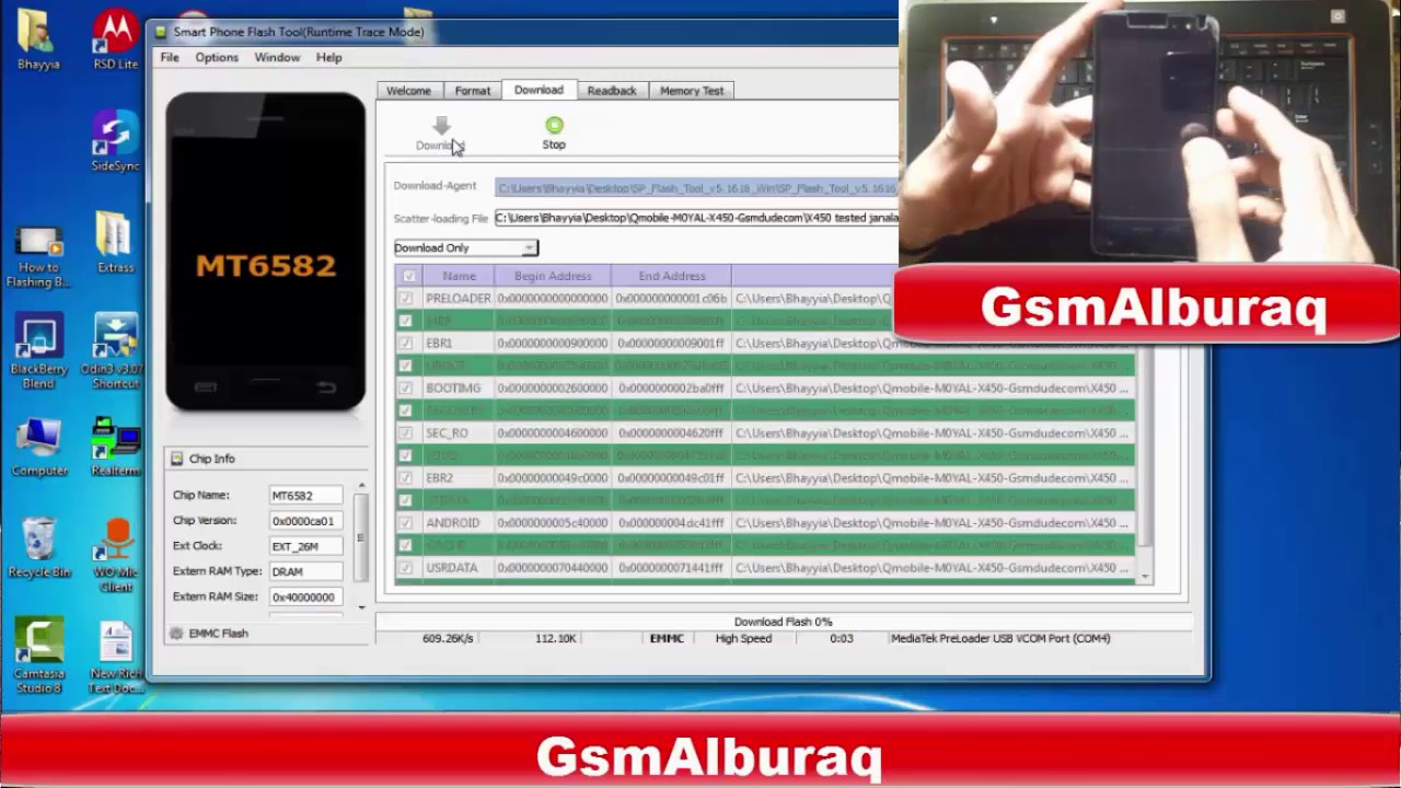 How To Flash  Qmobile X450,Android Mobile Flashing, Flashing without Box