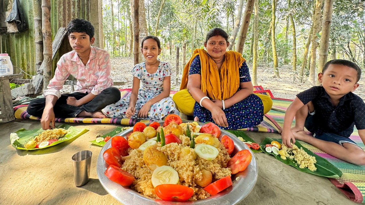 We made a Birani recipe with local duck eggs and everyone ate it | Ardra Cooking