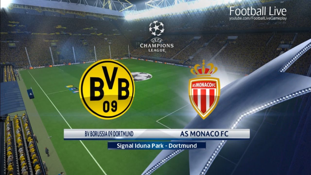 PES 2017 | UEFA Champions League | Borussia Dortmund vs Monaco | Gameplay PC