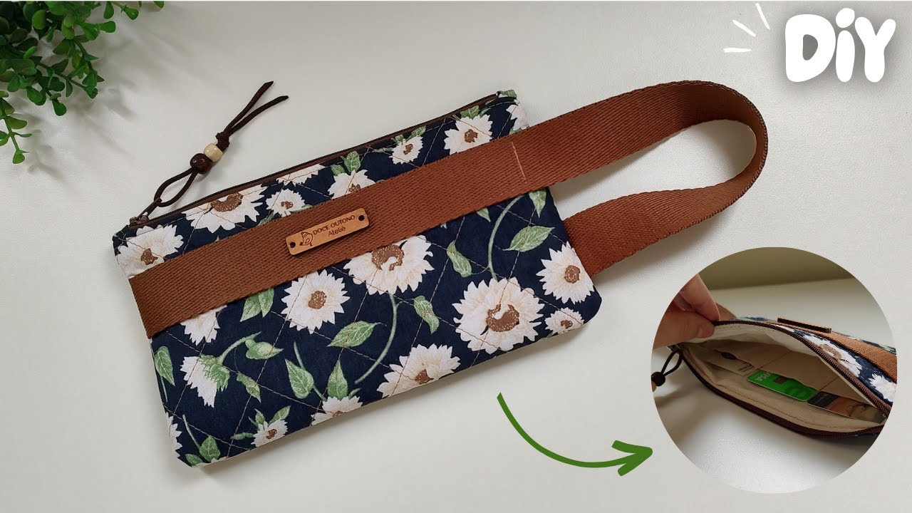 Como fazer Carteira de Mão com Porta Celular | DIY Craft Purse Wallet