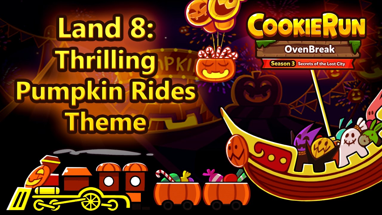 CROB Cookierun: Ovenbreak - OST - Land 8 : Thrilling Pumpkin Rides DX - Extended 10 minutes