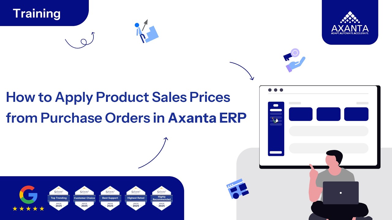 How to Apply Product Sales Prices from Purchase Orders in Axanta ERP | No.1 Cloud ERP & POS Software