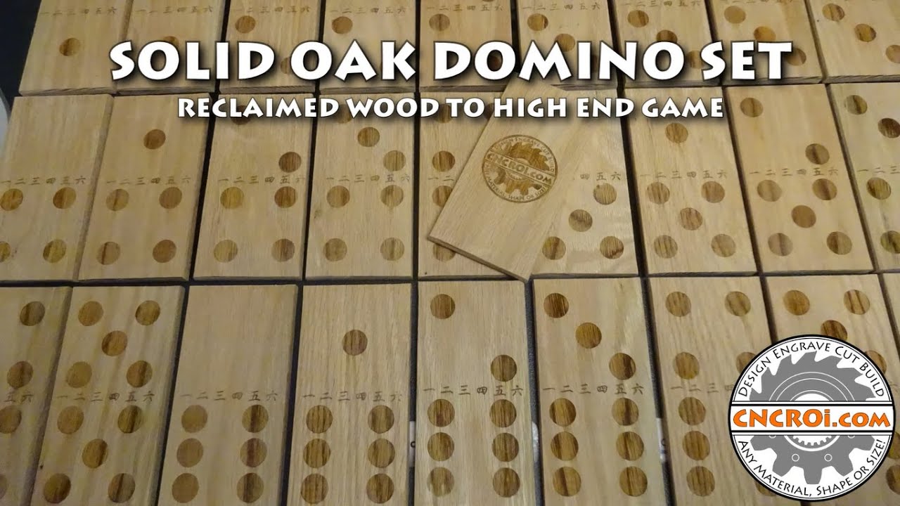Solid Oak Domino Set: Reclaimed Wood to High End Game