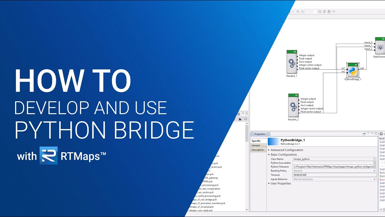 How to develop and use the RTMaps Python Bridge