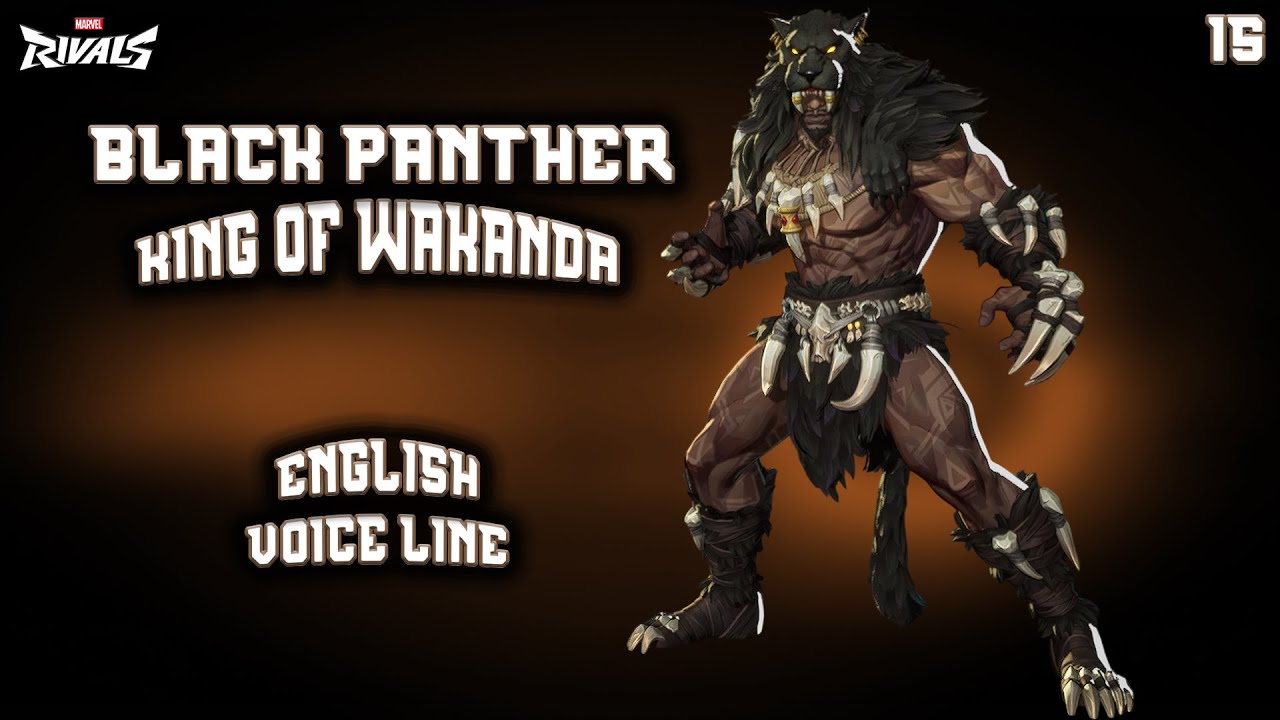 Black Panther - All Voice Lines & All Skins [English]