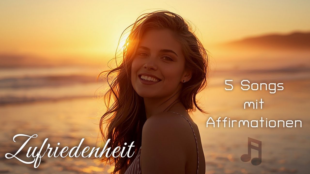 Gesungene Affirmationen für Zufriedenheit | 5 Songs - 10 Varianten | Musik zum Glücklichsein 🎧