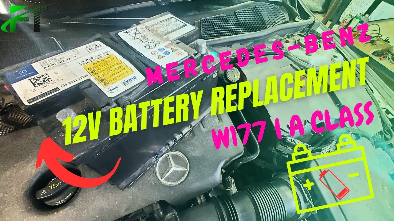 Снятие и замена аккумулятора Mercedes A250 l W177 l Полная процедура l Сделай сам