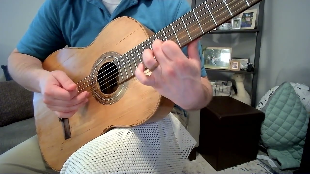 Francisco Tárrega - Marieta (Mazurka) | Gut and Silk strings | no nails