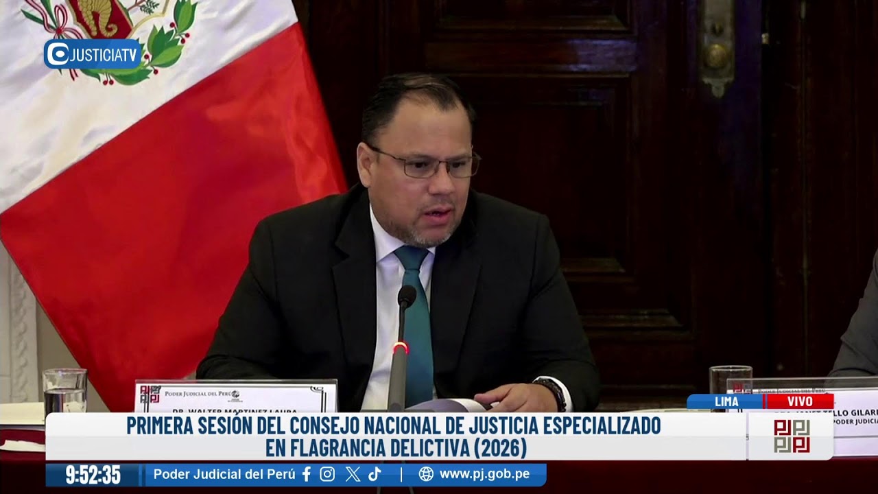 🔴#EnVivo | Primera Sesión del Consejo Nacional de Justicia Especializado en Flagrancia Delictiva