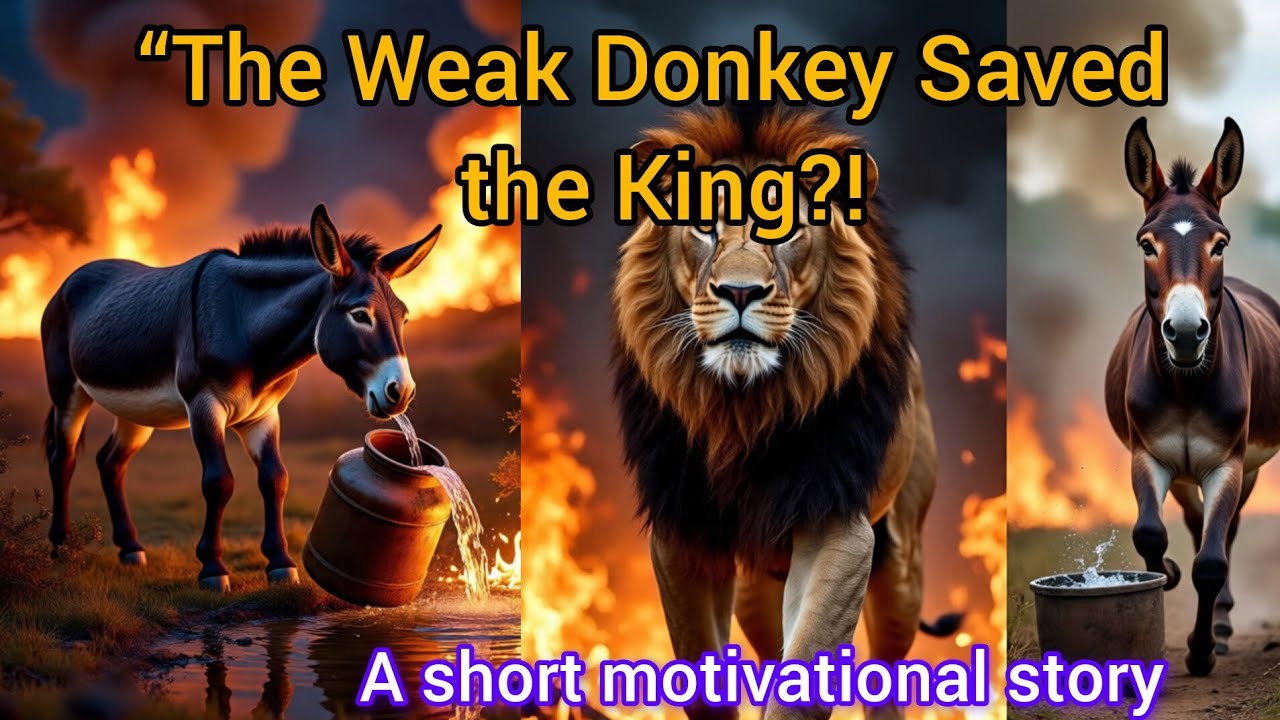True Strength Is Not Power | The Lion and the Donkey Story #TrueStrength # motivational story 