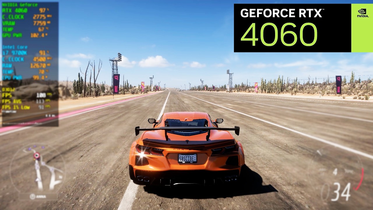 Forza Horizon 5 | RTX 4060 8GB | i7 9700K | 1080P