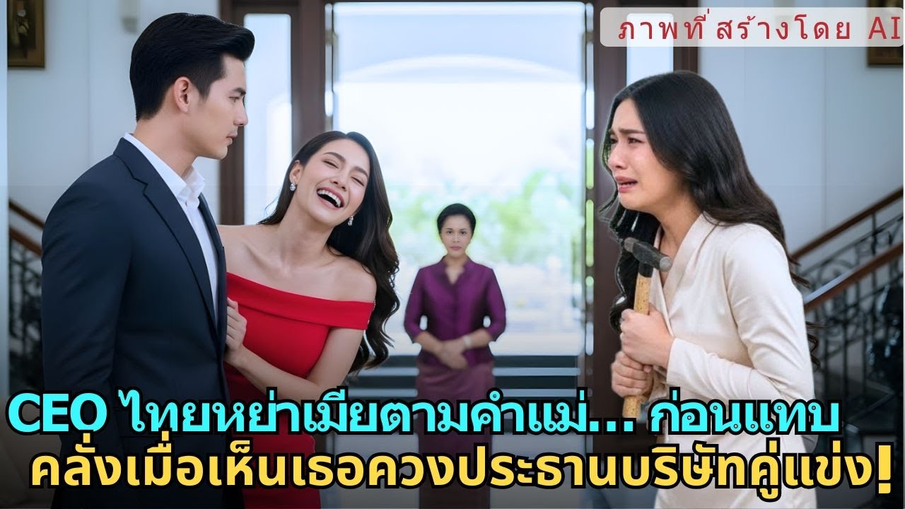 CEO ไทยหย่าเมียตามคำแม่… ก่อนแทบคลั่งเมื่อเห็นเธอควงประธานบริษัทคู่แข่ง! |AI FICTIONAL