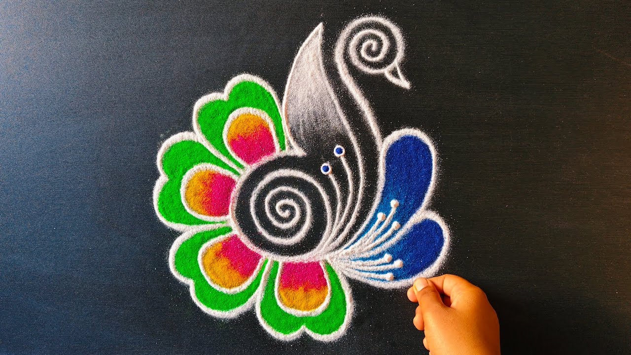 easy rangoli designs for beginners 🌸 simple kolam designs 🌸 daily muggulu rangoli easy