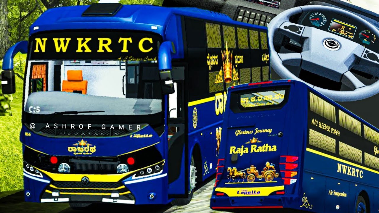 New NWKRTC BHARATBENZ CAPELLA SLEEPER BUS MOD For Bussid |New Bus Mod Bussid #bussidmod