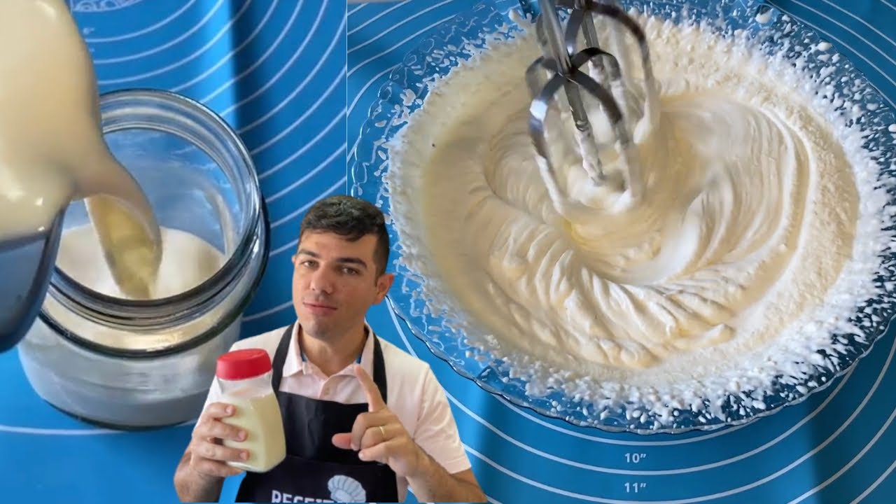 Com 2 ingredientes fiz o melhor creme de leite fresco do mundo