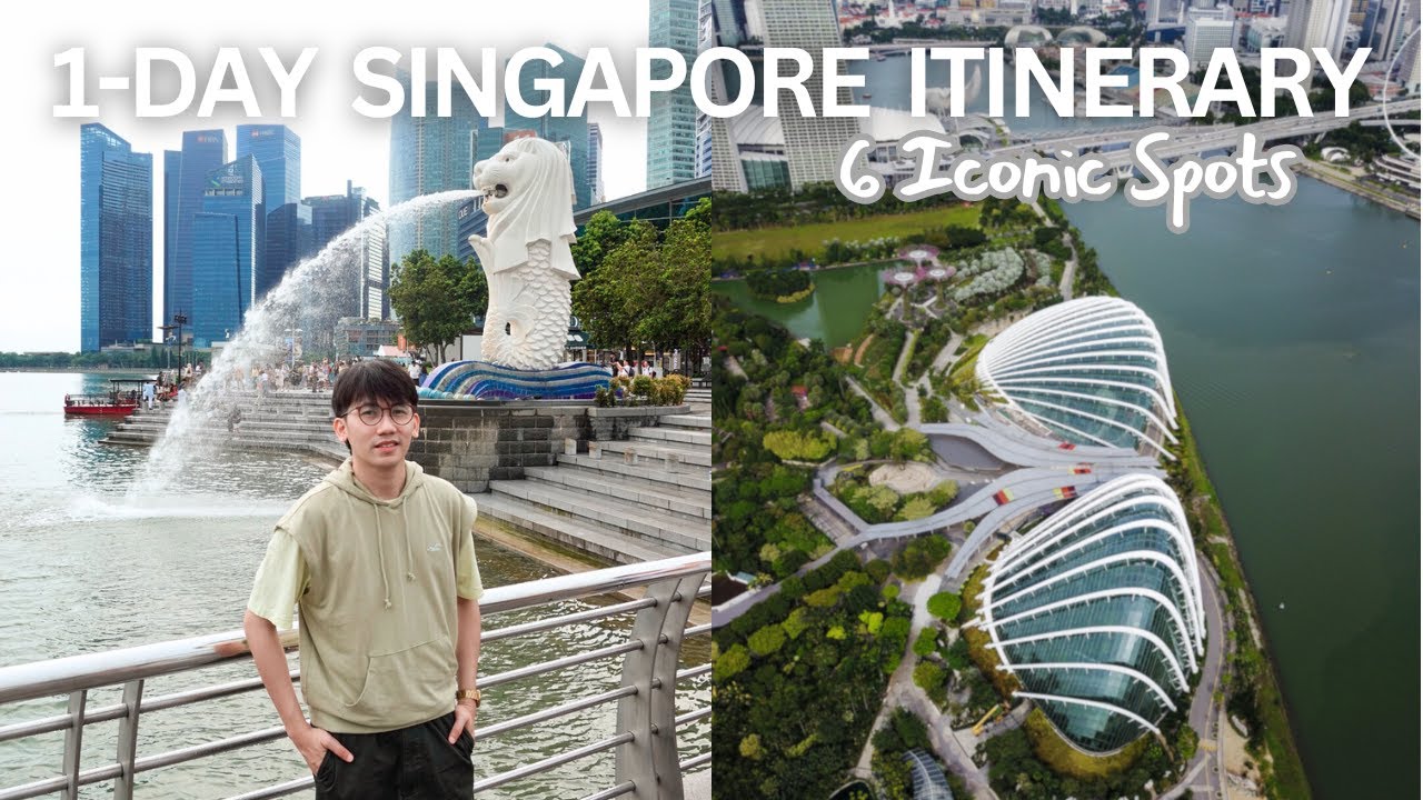 PLACES TO VISIT IN SINGAPORE - Merlion Park, Marina Bay Sands, Gardens By the Bay