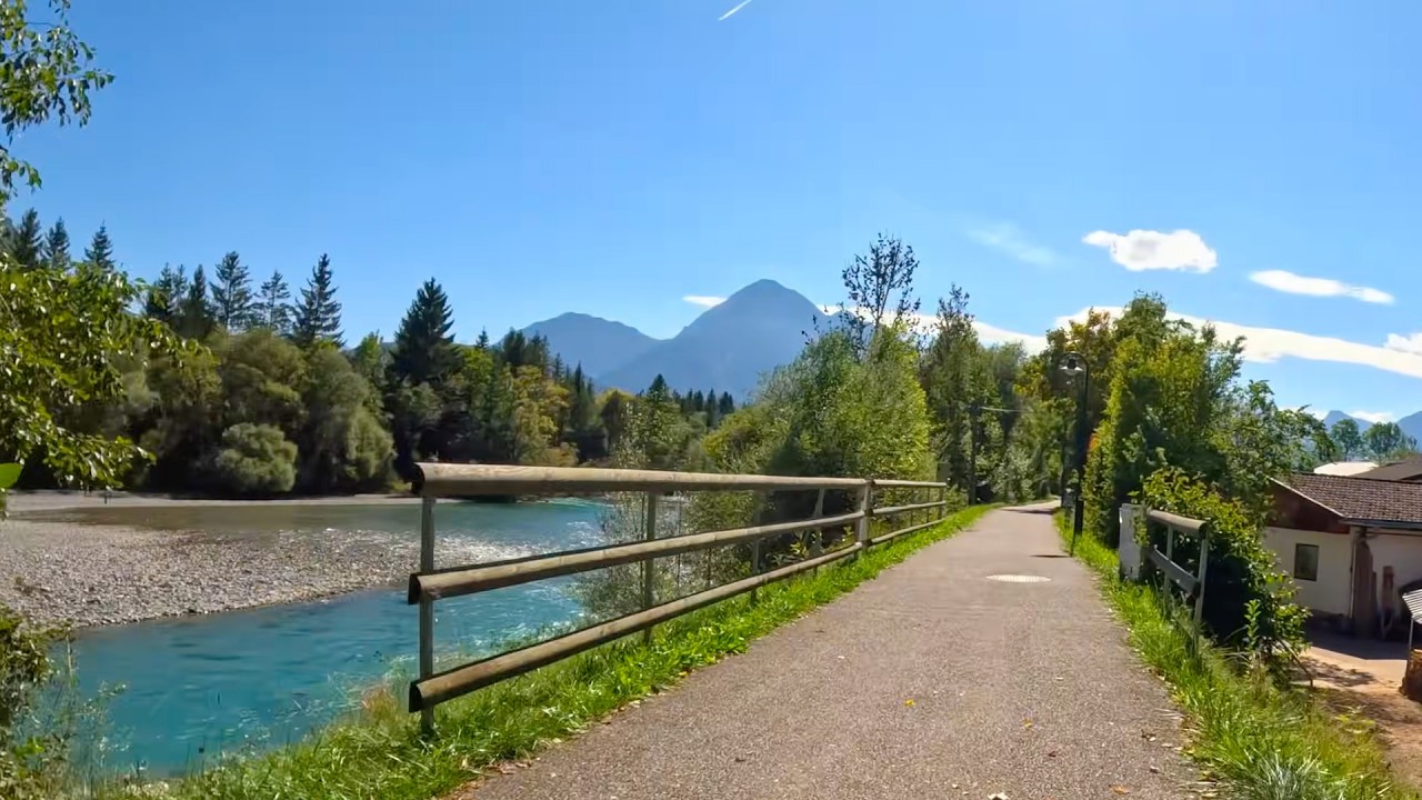 🚴‍♂️ Beautiful Tyrol Alps Cycling | Lechradweg, Reutte & Alpine Lakes | 4K Natural Sounds