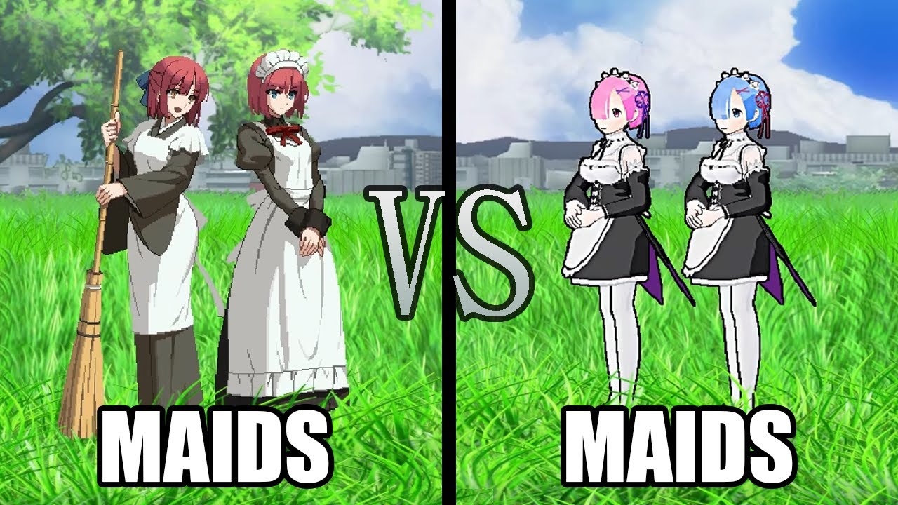 Hisui and Kohaku VS Rem (Ram Color) and Rem【MBTL MUGEN】