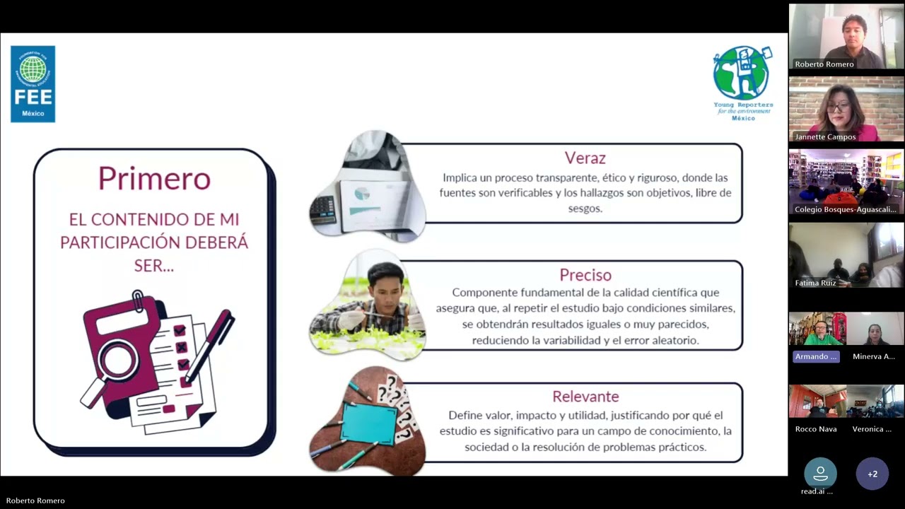 Aspectos fundamentales para la mejor versión de mi participación YRE