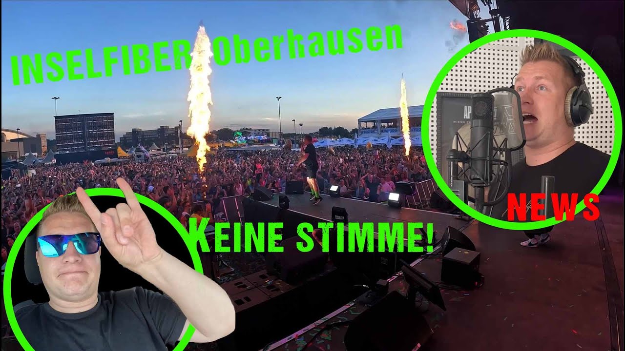 #INSELFIBER Oberhausen 🔥 ➡️ im #Tonstudio  ➡️ #Stimme weg ➡️ ersetzt mich bald AI ❓#Schürze on Tour