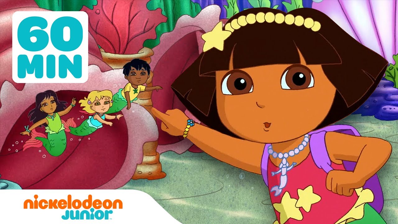 Dora the Explorer | Marathon des sirènes et de la magie | Compilation d'une heure | Nickelodeon Jr.