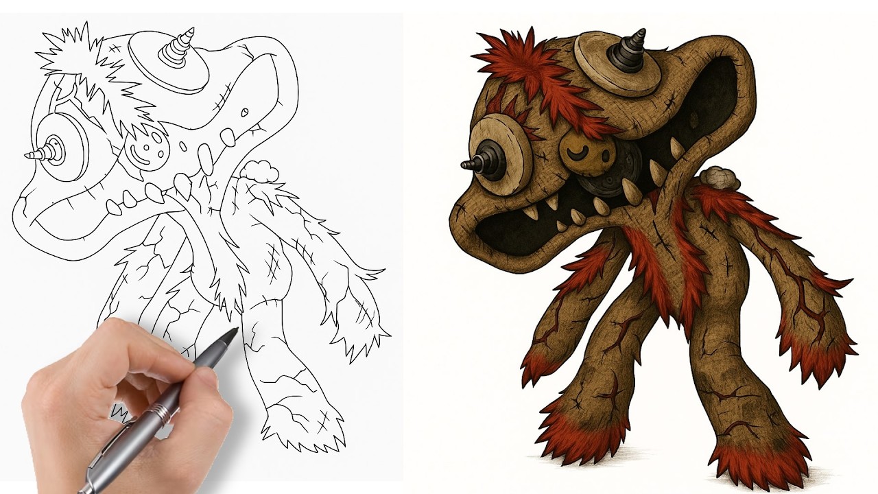 How to draw Rag Bag from Poppy Playtime 5 - Step by Step Tutorial