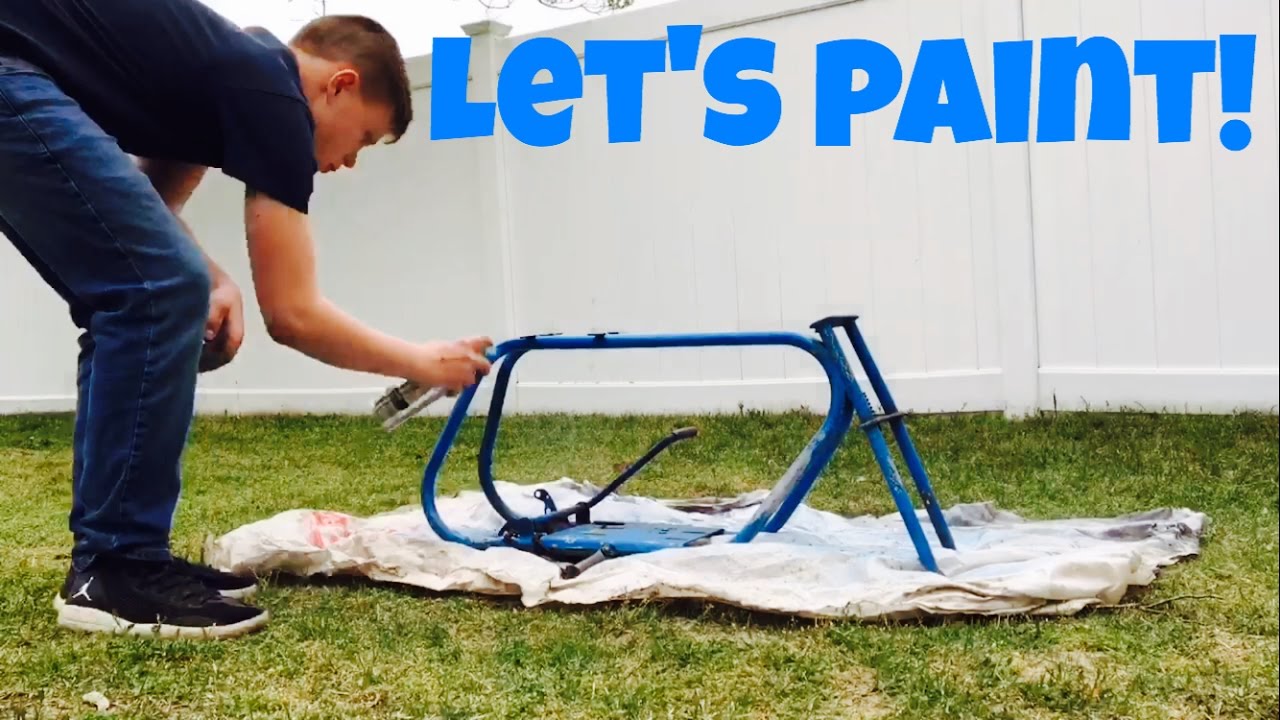 PAINTING THE FRAME! - Mini Bike Build Part 1