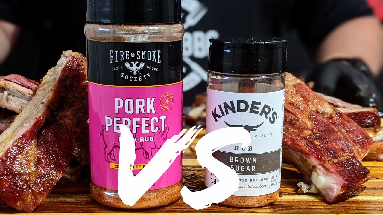 Walmart Challenge: Rib Rub Showdown!! | Kinder's Vs Fire & Smoke Society | St Louis Style Ribs