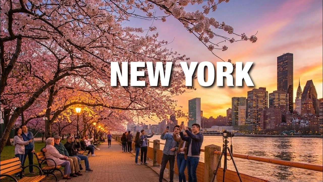 New York City LIVE Manhattan Beautiful Spring Walk & Cherry Blossoms (April 7, 2026)