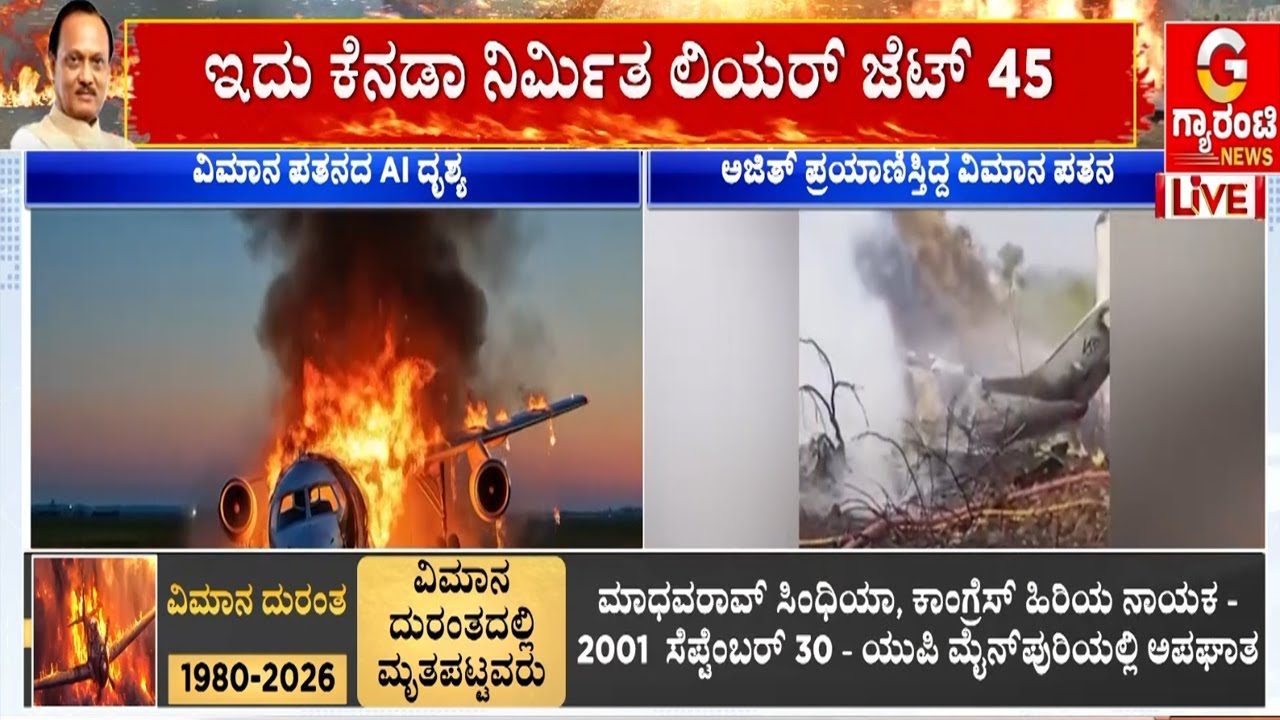 🔴LIVE | ದೆಹಲಿ ಮೂಲದ ಖಾಸಗಿ ವಿಮಾನಯಾನ ಸಂಸ್ಥೆಗೆ ಸೇರಿದ ಜೆಟ್  | Guarantee News