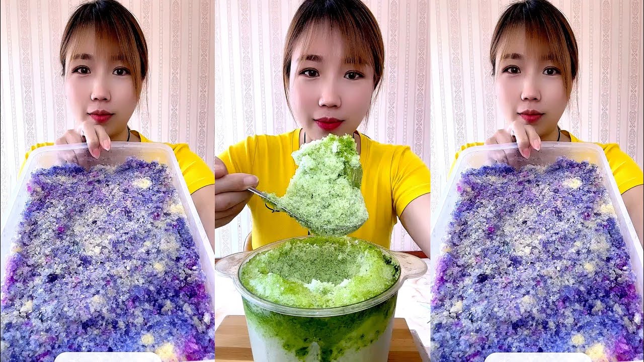ASMR SHAVED ICE EATING QIAN