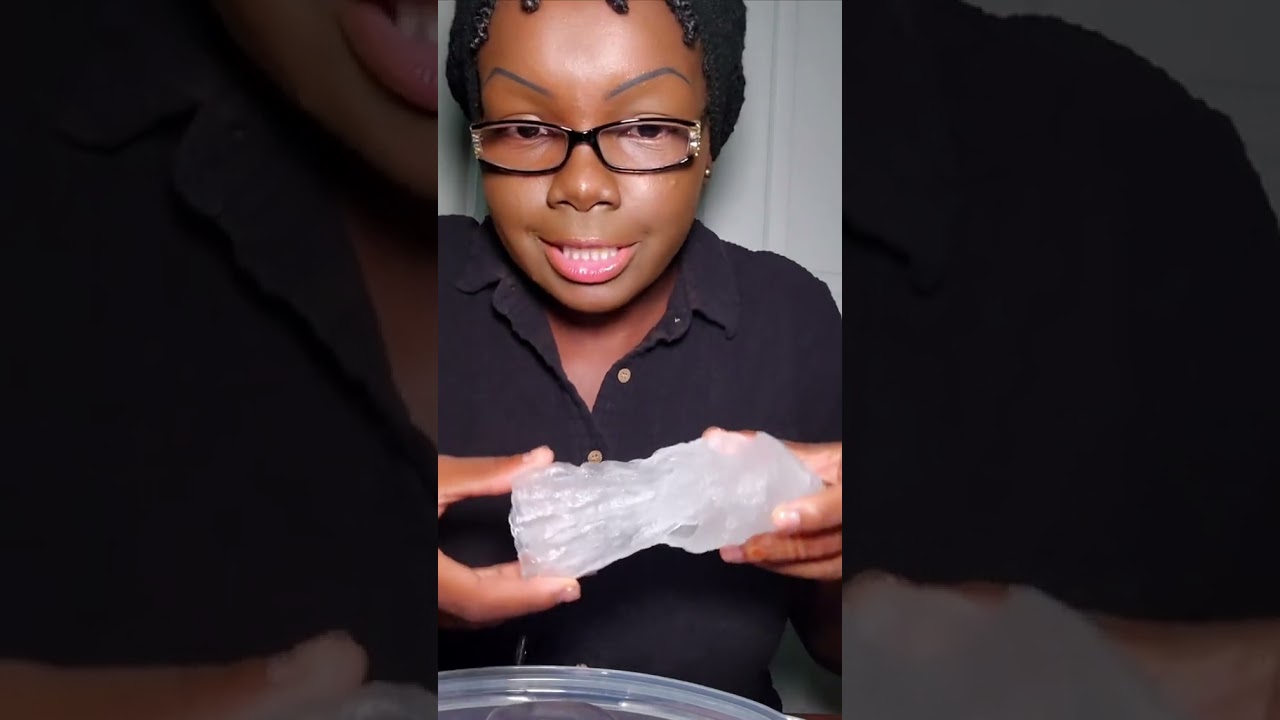 Soft Ice Tutorial #cottonice #iceeatingasmr #shorts