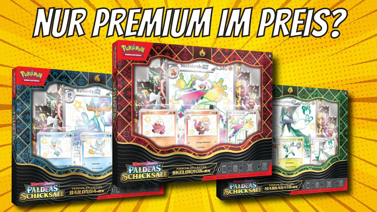 LOHNEN SICH die NEUEN Paldeas Schicksale PREMIUM Kollektionen?! | Pokémon Booster Opening