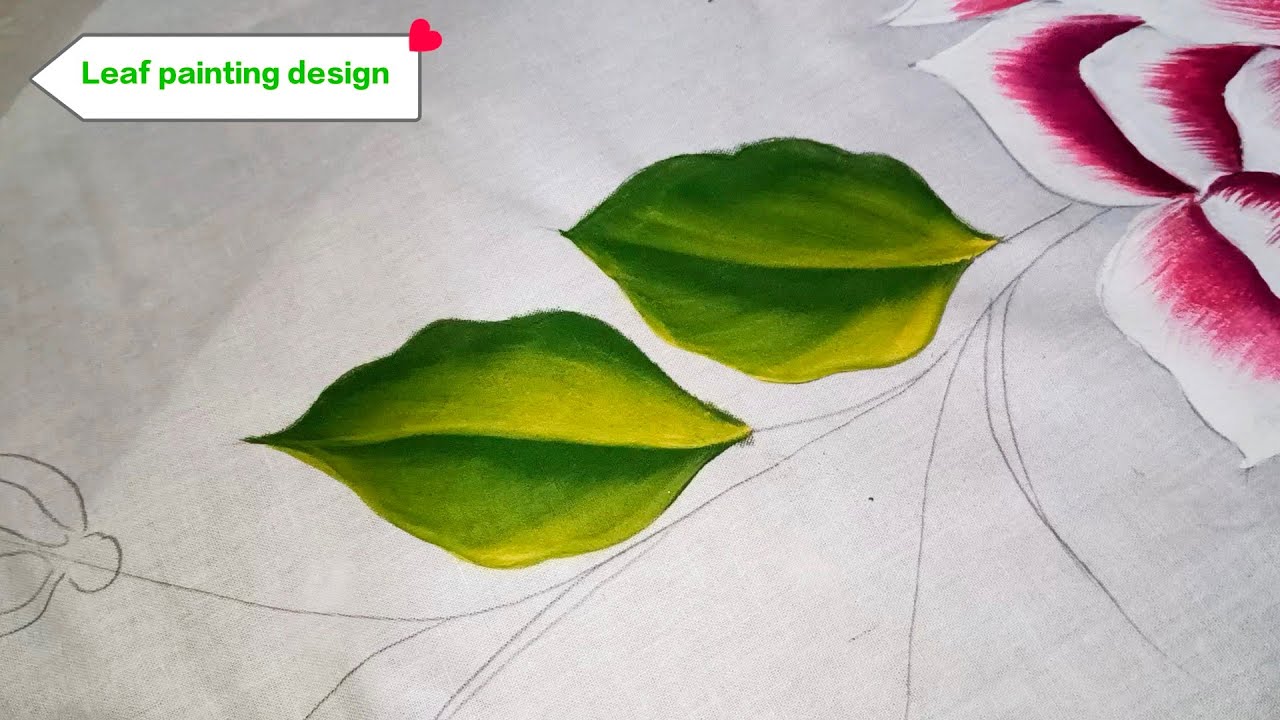 🔴Leaf painting idea🌿|how to paint Leaf 💫