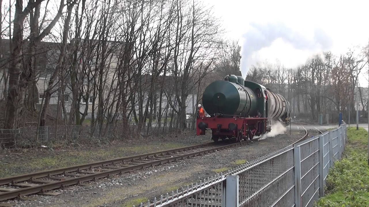 Dampfspeicherlok in Aktion / fireless locomotive in Herne (HD)