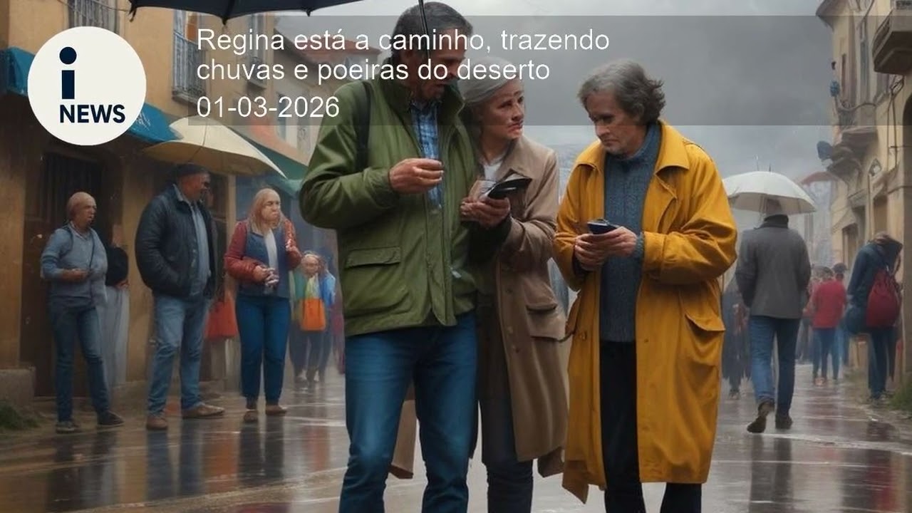 Regina está a caminho, trazendo chuvas e poeiras do deserto