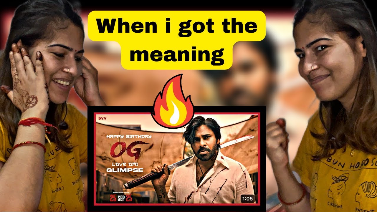 Pahadi girl reaction on OG vs Omi - Glimpse ( Hindi )🔥😍| Pawan Kalyan | Emraan Hashmi | Sujeeth |