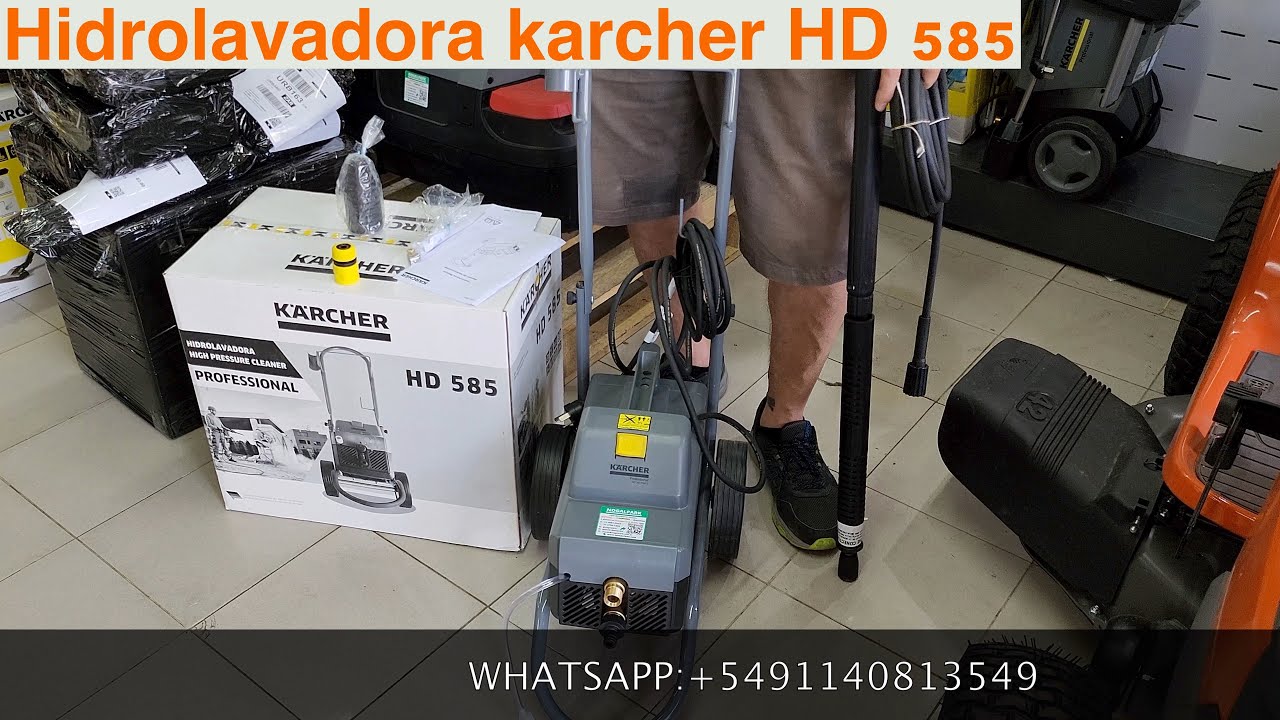 Hidrolavadora Industrial HD 585 Kärcher - Tutorial unboxing review - NOGALPARK