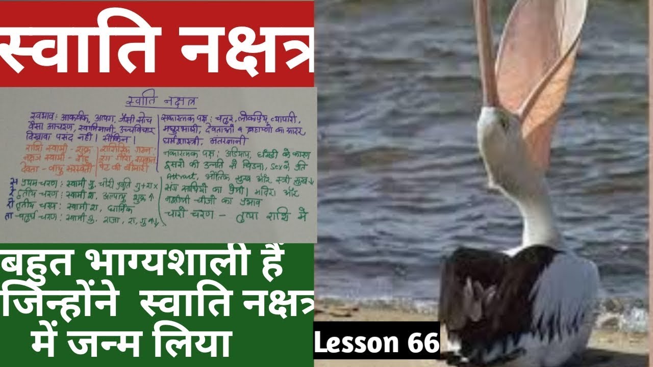 Lesson 66-स्वाति नक्षत्र के जातक,swati nakshatra ka fal, people born in swati nakshatra in astrology