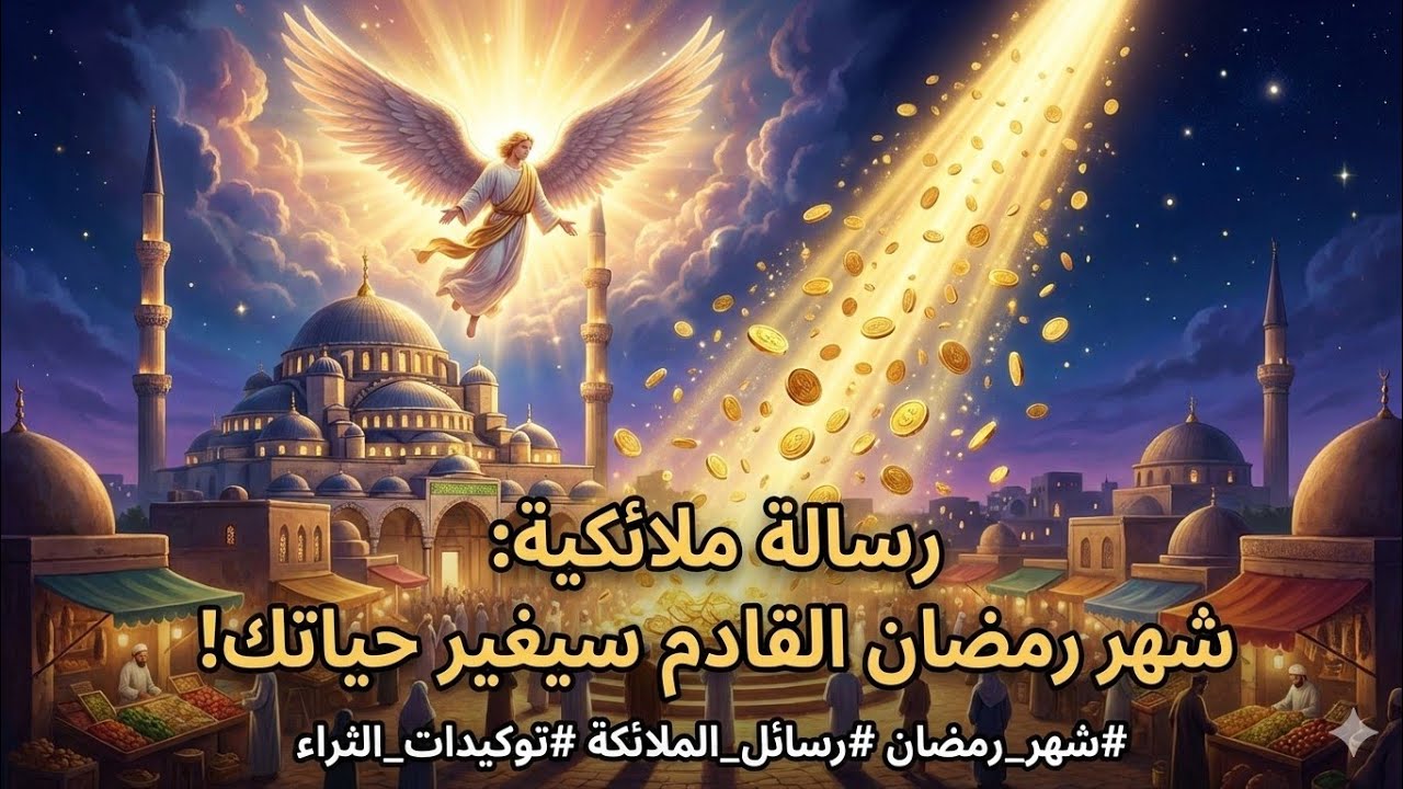 رسالة ملائكية عن شهر رمضان القادم.اللي جاي هيغير حياتك #شهر_رمضان #رسائل_الملائكة #توكيدات_الثراء 
