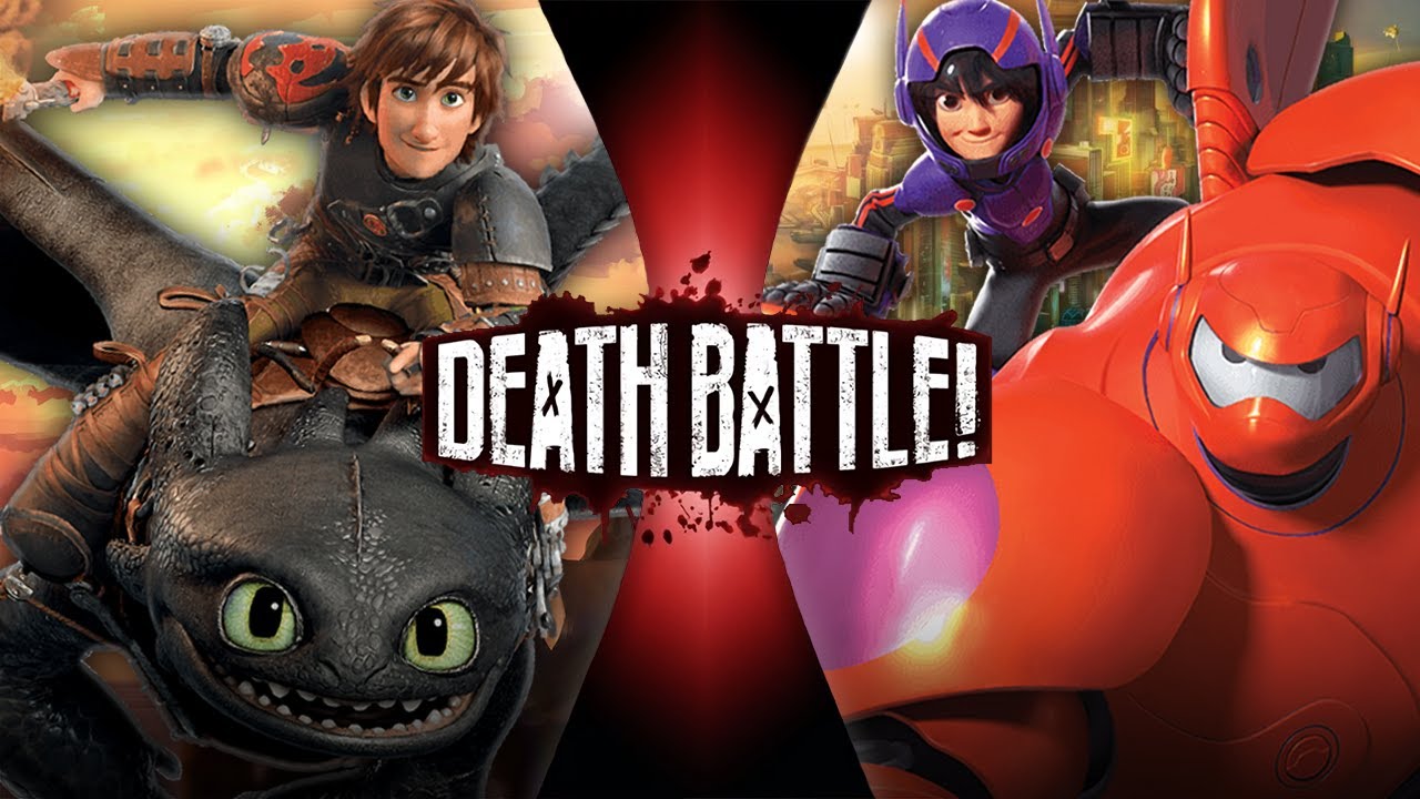 Hiccup & Toothless VS Hiro & Baymax - Top Of The World (DEATH BATTLE)