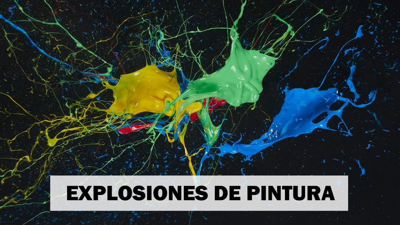 Fotografiando explosiones de pintura : Fotografía de alta velocidad congelando partículas.